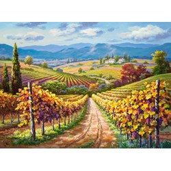 Castorland (300587) - "Vineyard hill" - 3000 brikker puslespil