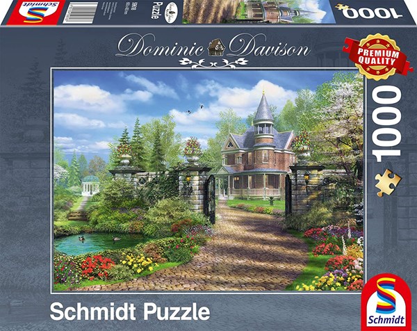 Schmidt Spiele (59618) - Dominic Davison: "Idyllic Landgut" - 1000 brikker puslespil