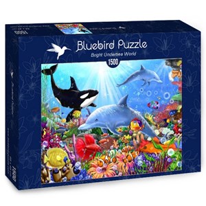 Bluebird Puzzle (70028) - Gerald Newton: "Bright Undersea World" - 1500 brikker puslespil