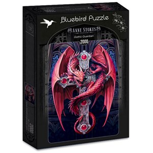 Bluebird Puzzle (70439) - Anne Stokes: "Gothic Guardian" - 2000 brikker puslespil