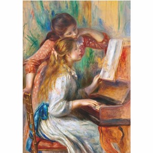 D-Toys (70272) - Pierre-Auguste Renoir: "Two Young Girls at the Piano" - 1000 brikker puslespil