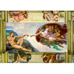Bluebird Puzzle (60053) - Michelangelo: "The Creation of Adam, 1511" - 1000 brikker puslespil