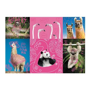 Trefl (10594) - "Crazy Pets" - 1000 brikker puslespil