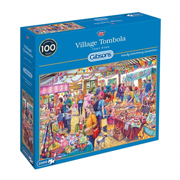 Gibsons (g6254) - Tony Ryan: "Village Tombola" - 1000 brikker puslespil