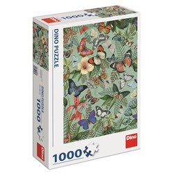 Dino (53286) - "Butterfly Meadow" - 1000 brikker puslespil