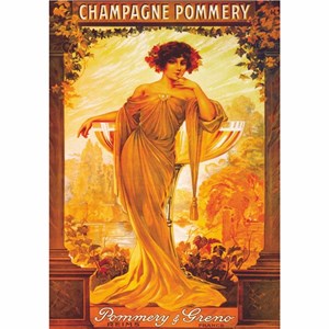 D-Toys (69474) - "Vintage Posters, Champagne Pommery" - 1000 brikker puslespil