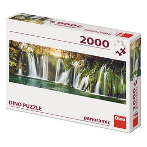 Dino (56208) - "Plitvice Waterfalls" - 2000 brikker puslespil