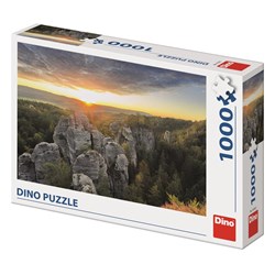 Dino (53282) - "Rocky Mountains" - 1000 brikker puslespil