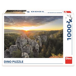 Dino (53282) - "Rocky Mountains" - 1000 brikker puslespil
