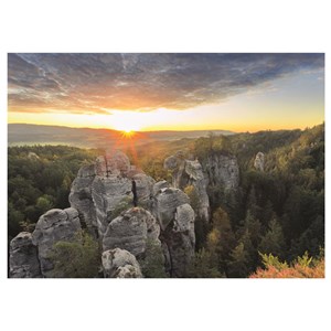 Dino (53282) - "Rocky Mountains" - 1000 brikker puslespil