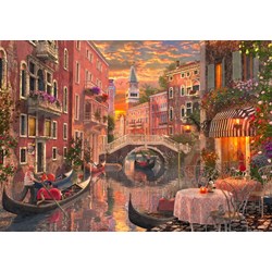 Bluebird Puzzle (70115) - "An Evening Sunset in Venice" - 1500 brikker puslespil