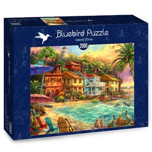 Bluebird Puzzle (70208) - Chuck Pinson: "Island Time" - 2000 brikker puslespil