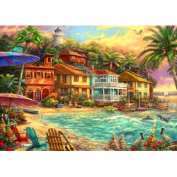 Bluebird Puzzle (70208) - Chuck Pinson: "Island Time" - 2000 brikker puslespil