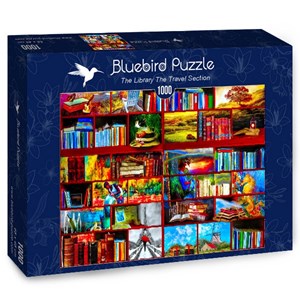 Bluebird Puzzle (70212) - Celebrate Life Gallery: "The Library The Travel Section" - 1000 brikker puslespil