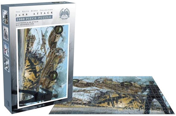 Zee Puzzle (26236) - Keith Burns: "JU 88 Attack" - 1000 brikker puslespil