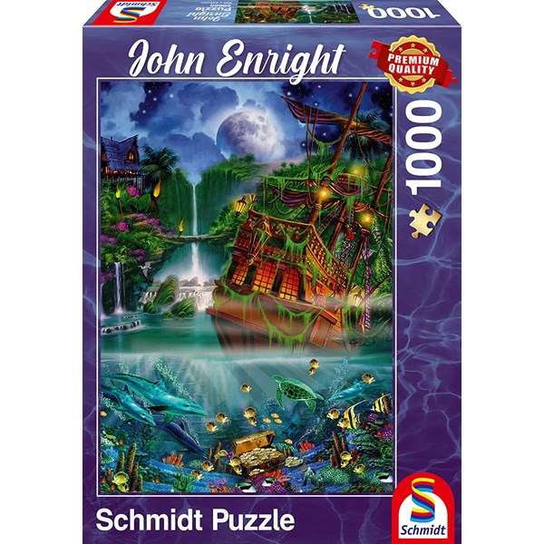 Schmidt Spiele (59685) - John Enright: "Sunken treasure" - 1000 brikker puslespil