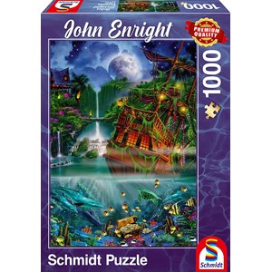Schmidt Spiele (59685) - John Enright: "Sunken treasure" - 1000 brikker puslespil