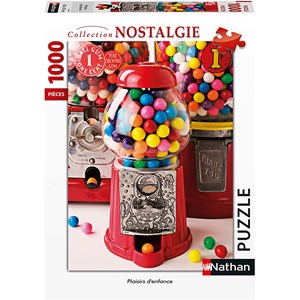 Nathan (87636) - "Plaisirs d'Enfance" - 1000 brikker puslespil