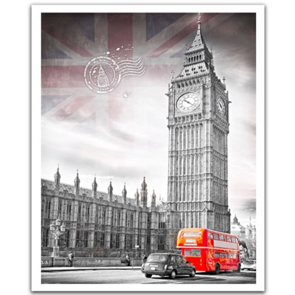 Pintoo (h1538) - "Big Ben, England" - 2000 brikker puslespil