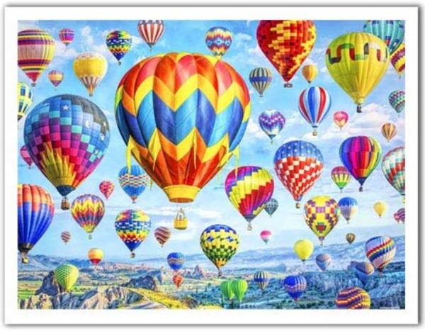Pintoo (h2085) - Lars Stewart: "Hot Air Balloon Festival" - 1200 brikker puslespil