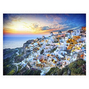 Pintoo (h2073) - "Beautiful Sunset of Greece" - 1200 brikker puslespil