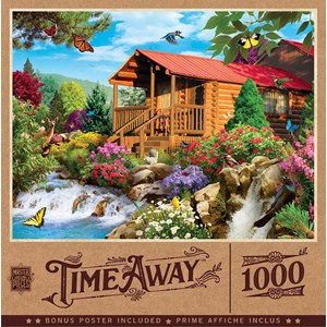 MasterPieces (72041) - "Cascading Cabin" - 1000 brikker puslespil