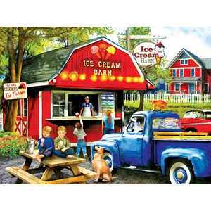 SunsOut (28858) - Tom Wood: "The Ice Cream Barn" - 1000 brikker puslespil