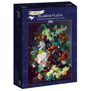 Bluebird Puzzle (60072) - Jan van Huysum: "Still Life with Flowers and Fruit, 1715" - 1000 brikker puslespil