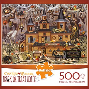 Buffalo Games (3872) - Charles Wysocki: "Trick or Treat Hotel" - 500 brikker puslespil