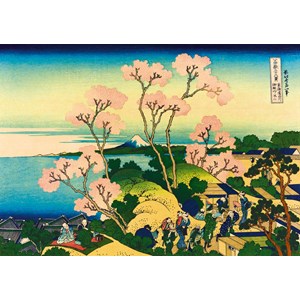 Bluebird Puzzle (60093) - Hokusai: "Shinagawa on the Tokaido, 1832" - 1000 brikker puslespil