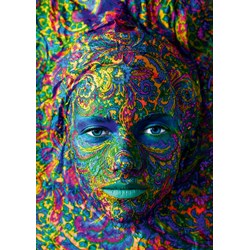Bluebird Puzzle (60010) - "Face Art, Portrait of woman" - 1000 brikker puslespil