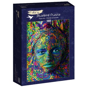 Bluebird Puzzle (60010) - "Face Art, Portrait of woman" - 1000 brikker puslespil