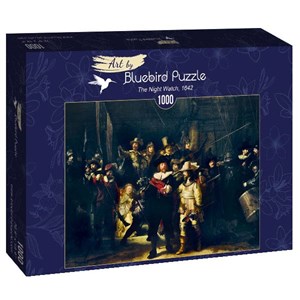 Bluebird Puzzle (60078) - Rembrandt: "The Night Watch, 1642" - 1000 brikker puslespil