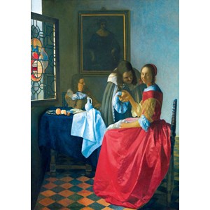 Bluebird Puzzle (60067) - Johannes Vermeer: "The Girl with the Wine Glass, 1659" - 1000 brikker puslespil