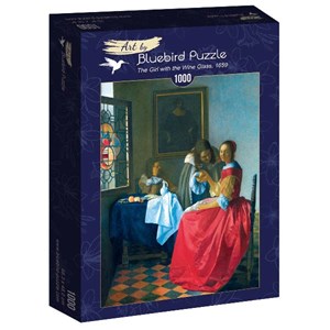 Bluebird Puzzle (60067) - Johannes Vermeer: "The Girl with the Wine Glass, 1659" - 1000 brikker puslespil