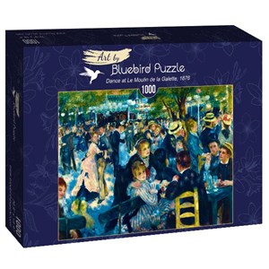 Bluebird Puzzle (60049) - Pierre-Auguste Renoir: "Dance at Le Moulin de la Galette, 1876" - 1000 brikker puslespil