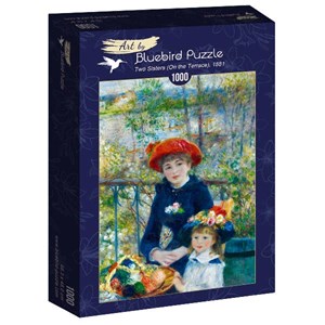 Bluebird Puzzle (60050) - Pierre-Auguste Renoir: "Two Sisters (On the Terrace), 1881" - 1000 brikker puslespil
