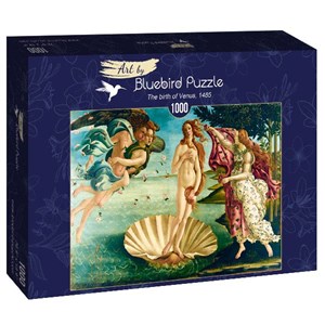 Bluebird Puzzle (60055) - Sandro Botticelli: "The birth of Venus, 1485" - 1000 brikker puslespil