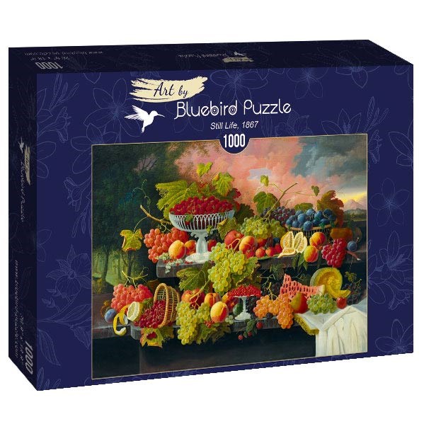 Bluebird Puzzle (60024) - Severin Roesen: "Still Life, 1867" - 1000 brikker puslespil