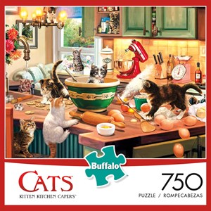 Buffalo Games (17080) - Steve Read: "Kitten Kitchen Capers" - 750 brikker puslespil