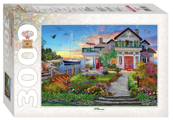 Step Puzzle (85021) - "House by the bay" - 3000 brikker puslespil