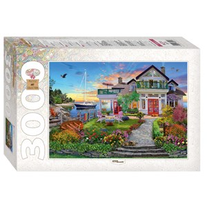 Step Puzzle (85021) - "House by the bay" - 3000 brikker puslespil