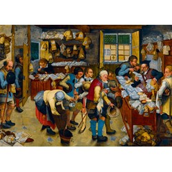 Bluebird Puzzle (60085) - Pieter Brueghel the Younger: "The Tax-collector's Office, 1615" - 1000 brikker puslespil
