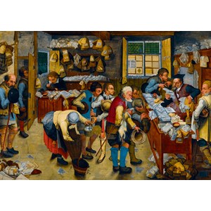 Bluebird Puzzle (60085) - Pieter Brueghel the Younger: "The Tax-collector's Office, 1615" - 1000 brikker puslespil