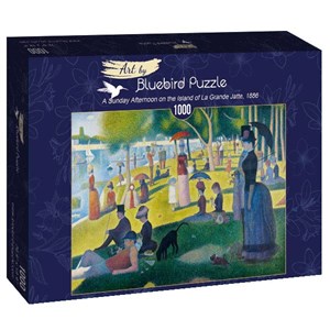 Bluebird Puzzle (60086) - Georges Seurat: "A Sunday Afternoon on the Island of La Grande Jatte, 1886" - 1000 brikker puslespil