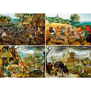 Bluebird Puzzle (60020) - Pieter Brueghel the Younger: "The Four Seasons" - 1000 brikker puslespil