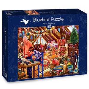 Bluebird Puzzle (70433) - Steve Crisp: "Attic Playtime" - 1500 brikker puslespil