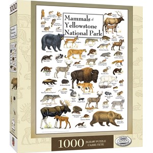 MasterPieces (71974) - "Mammals of Yellowstone National Park" - 1000 brikker puslespil