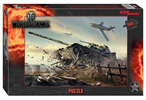 Step Puzzle (97072) - "World of Tanks" - 560 brikker puslespil