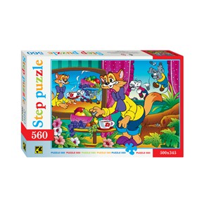 Step Puzzle (78034) - "Leopold the Cat" - 560 brikker puslespil